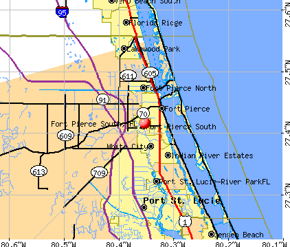 Fort Pierce South, FL map