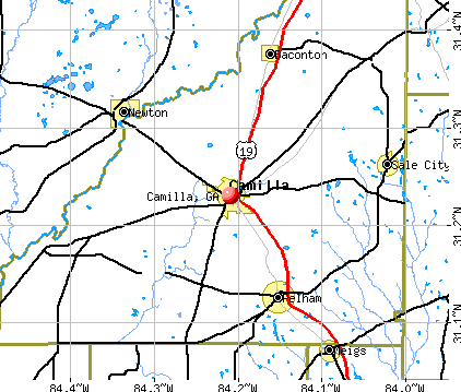 Camilla, GA map
