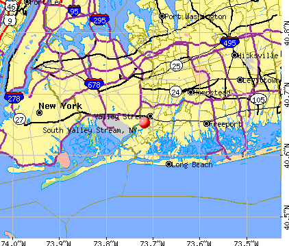 South Valley Stream, NY map