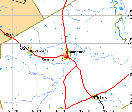 Cameron, TX map