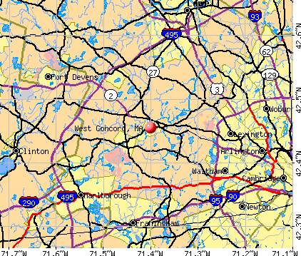 West Concord, MA map