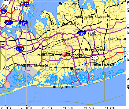 Hempstead, NY map