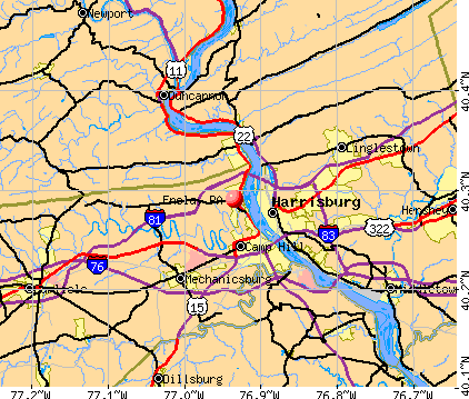Enola, PA map
