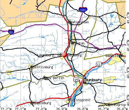 Lewisburg, PA map