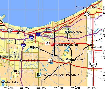 South Haven, IN map