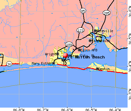 Ocean City, FL map