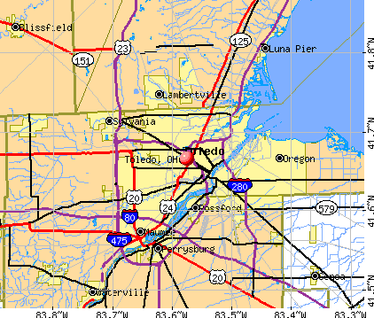 Toledo, Ohio (OH) profile: population, maps, real estate, averages ...