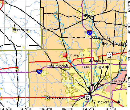 Union, OH map