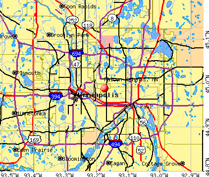 Falcon Heights, MN map