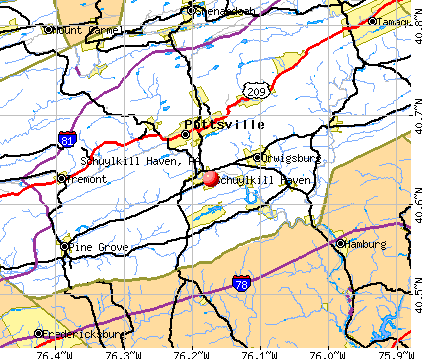 Schuylkill Haven, PA map