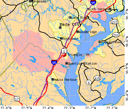 Triangle, VA map