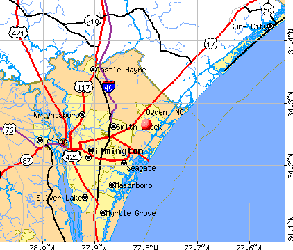 Ogden, NC map