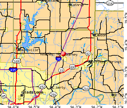 Kearney, MO map
