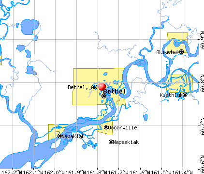 Bethel, AK map