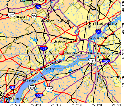 Sharon Hill, PA map