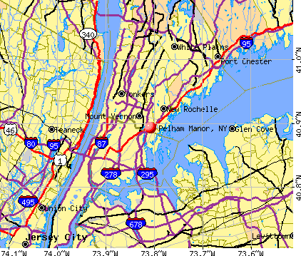 Pelham Manor, NY map