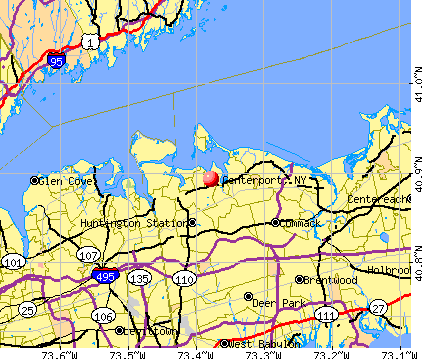 Centerport, NY map