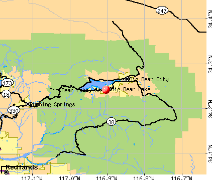 Big Bear Lake, CA map