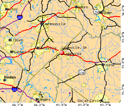 Loganville, GA map