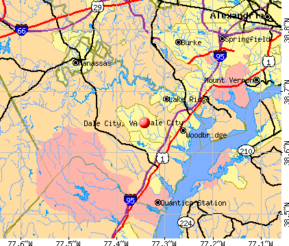 Dale City, VA map