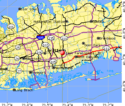 East Farmingdale, NY map