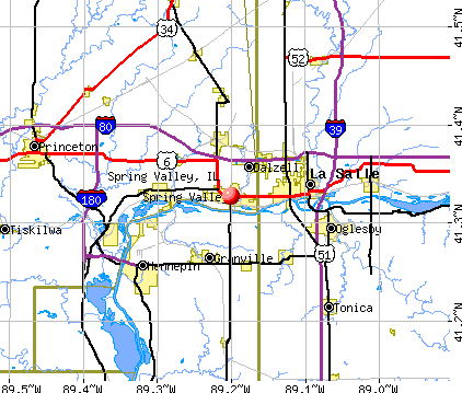 Spring Valley, IL map