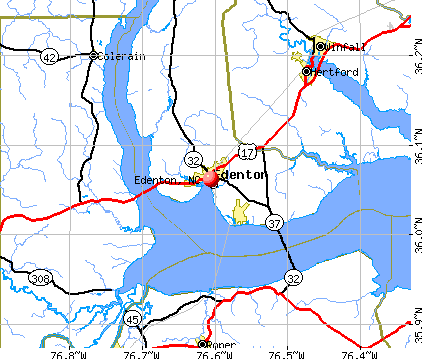 Edenton, NC map