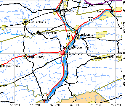 Selinsgrove, PA map
