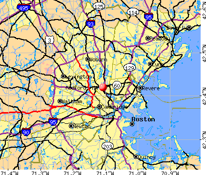 Medford, MA map