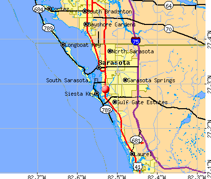 South Sarasota, FL map