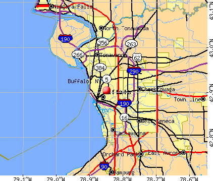 Buffalo, NY map