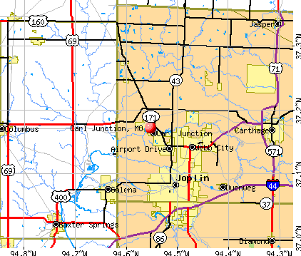 Carl Junction, MO map