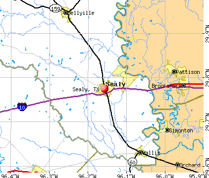 Sealy, TX map