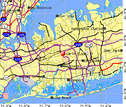 Carle Place, NY map