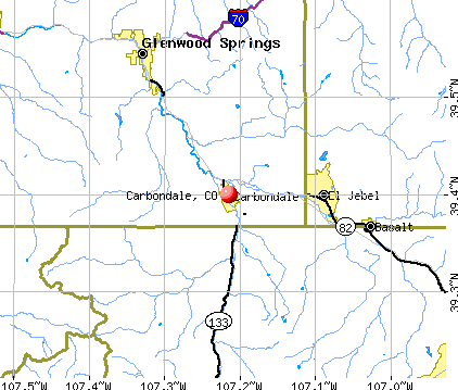 Carbondale, CO map