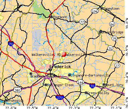 Walkersville, MD map
