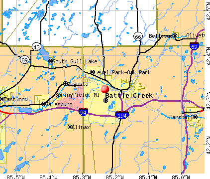 Springfield, MI map