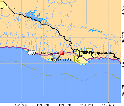 Goleta, CA map