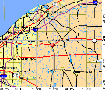 Chardon, OH map