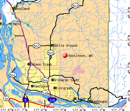 Hockinson, WA map