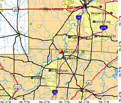 Carlisle, OH map