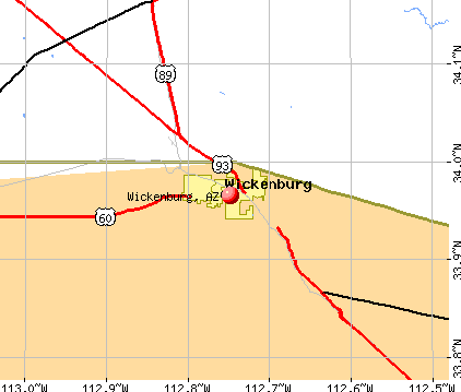 Wickenburg, AZ map