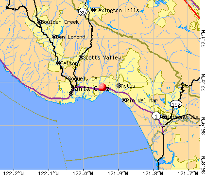 Soquel, CA map