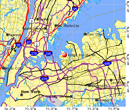 Kings Point, NY map