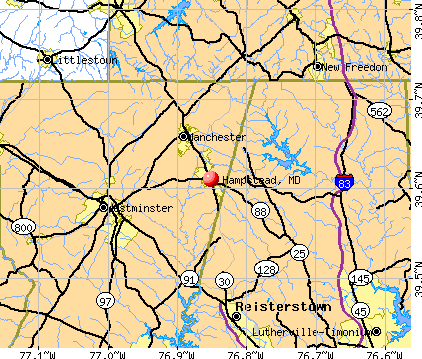 Hampstead, MD map