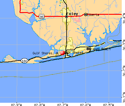 Gulf Shores, AL map