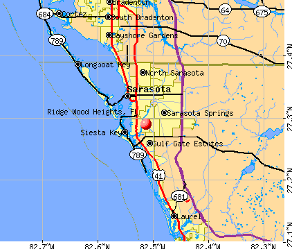 Ridge Wood Heights, FL map