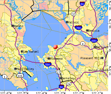 Bayview-Montalvin, CA map