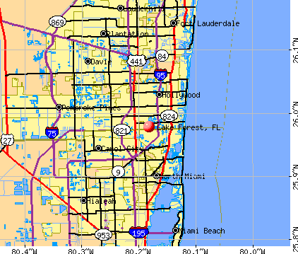 Lake Forest, FL map