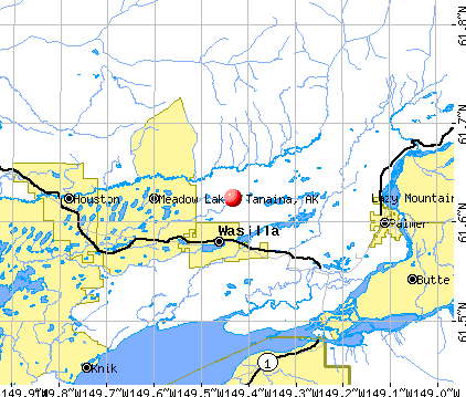 Tanaina, AK map